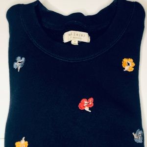 mile(s) by Madewell Navy Crew sweatshirt